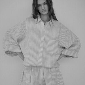 DEIJI STUDIOS Shorts Only from The 03 River Stripe Set From Summer 2022 XL Short